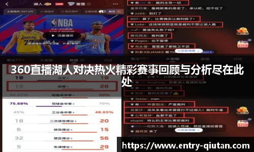 360直播湖人对决热火精彩赛事回顾与分析尽在此处